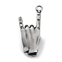 Tibetan Style Alloy Pendant, Frosted, Hand