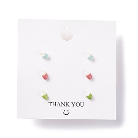 Набор серег-гвоздиков из смолы stawberry для девочек и женщин, с 925 булавками из стерлингового серебра