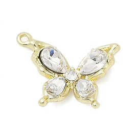 Сплава с стразами подвески, стойки покрытие, без кадмия, без никеля и без свинца, форме бабочки