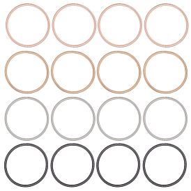 16шт 4 цвета стальная проволока круглая змея цепь растягивающиеся браслеты набор, гитарные струнные браслеты для женщин