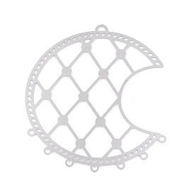 201 Ссылки на компоненты люстры в форме полой луны из нержавеющей стали, гравированные металлические украшения, не тускнеет