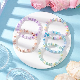 Стеклянные бусины растянуть браслеты, для детей, рондель