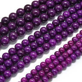 Натуральный Malaysia нефритовые бусы пряди, окрашенная и подогревом, круглые