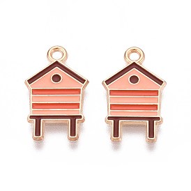 Подвески из эмали и сплава, золотые