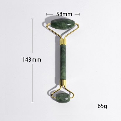 Двухсторонние бигуди для лица из натурального нефрита, массажные инструменты