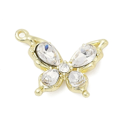 Сплава с стразами подвески, стойки покрытие, без кадмия, без никеля и без свинца, форме бабочки