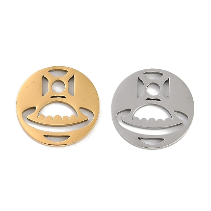 Ионное покрытие (ip) 304 подвески из нержавеющей стали, лазерная резка, плоский круглый шарм