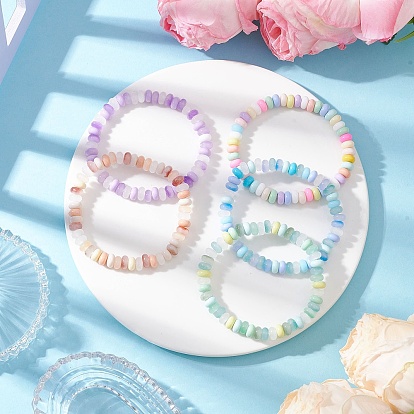 Стеклянные бусины растянуть браслеты, для детей, рондель