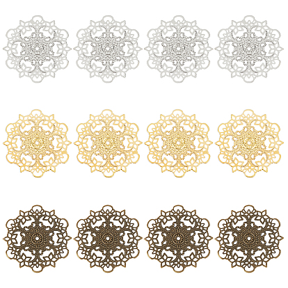 Iron Filigree Joiners Links, Flower