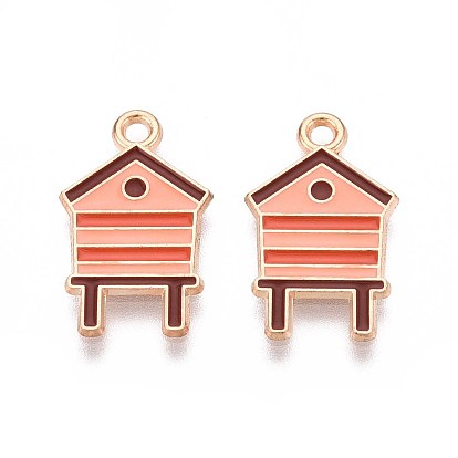 Подвески из эмали и сплава, золотые