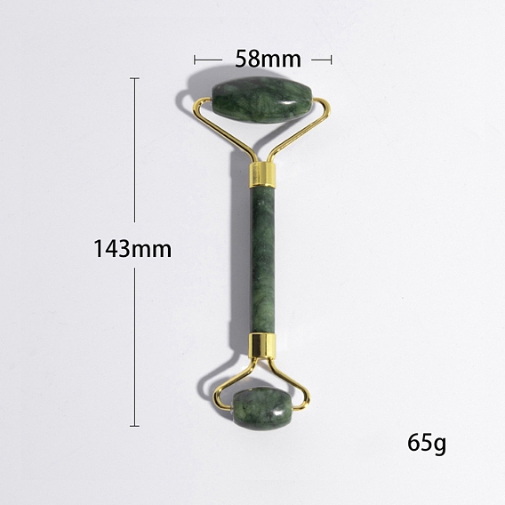 Двухсторонние бигуди для лица из натурального нефрита, массажные инструменты
