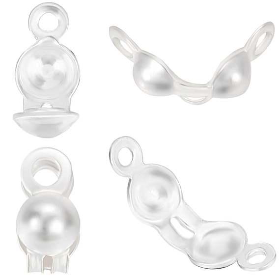 20шт. 925 наконечники бусин из стерлингового серебра, Калотте заканчивается, крышка раскладушки