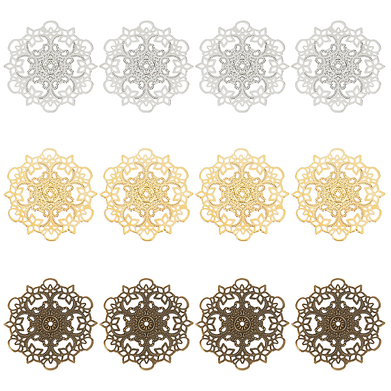Iron Filigree Joiners Links, Flower