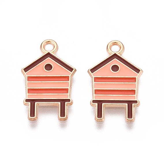 Подвески из эмали и сплава, золотые