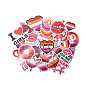 Cartoon Lesbian Pride Theme Paper Stickers Set, Waterproof Adhesive Label Stickers, for Water Bottles, Laptop, Luggage, Cup, Computer, Mobile Phone, Skateboard, Guitar Stickers Decor