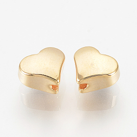 Brass Spacer Beads, Heart, Nickel Free