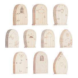 Древесины кабошонов, для изготовления ювелирных изделий DIY, дверь