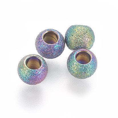 Ion Plating(IP) 304 Stainless Steel Spacer Beads, Rondelle