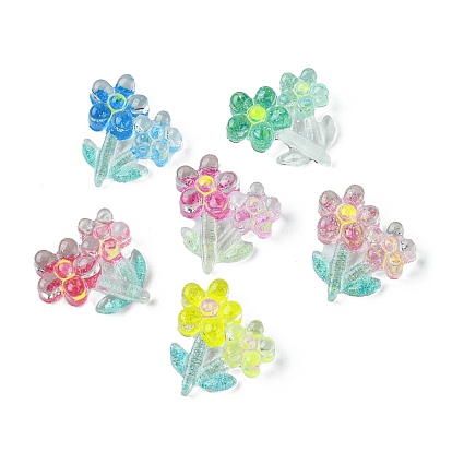 Translucent Resin Cabochons, Flower