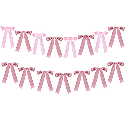 2 pcs cinta de embalaje de poliéster lazo, para decoración de papel de regalo de bricolaje, decoración de fiesta de dulces de boda
