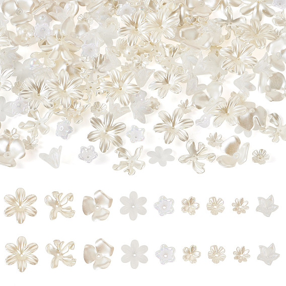 270 шт. 9 стили акриловые бусины с имитацией жемчуга