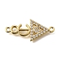 Латунные микропаве кубические циркониевые подвески в виде стрелок, без кадмия и без свинца, стойки покрытие, долговечный, реальный 18 k позолоченный