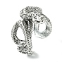 Snake Alloy Open Cuff Rings, Lead Free & Cadmium Free
