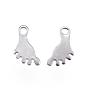 201 Stainless Steel Charms, Footprint
