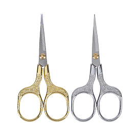 2 шт. 2 цвета 201 ножницы для шитья и вышивания из нержавеющей стали, ножницы для рукоделия с рельефным цветком