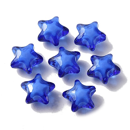 Transparent Acrylic Beads, Bead in Bead, Star