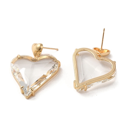 Light Gold Brass Micro Pave Cubic Zirconia Hoop Earrings