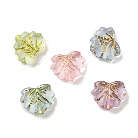 Металлизированный прозрачные акриловые шарики, золотой металл обвитыми, лист