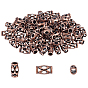 Tibetan Style Alloy Hollow Beads, Lead Free and Cadmium Free, Column