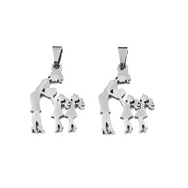 201 Stainless Steel Pendants, Laser Cut, Human