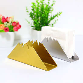 Stainless steel vertical paper towel holder triangular paper towel seat dining table restaurant coffee shop hotel metal napkin seat