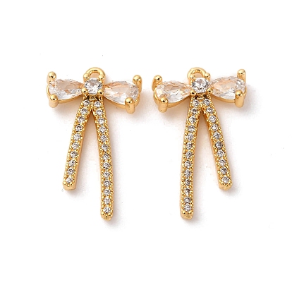 Латунные микро проложить кубического циркония подвески, бантом прелести, долговечный, без никеля 