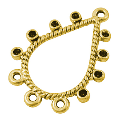 Коннекторы со стразами из сплава, без свинца и без кадмия, слеза