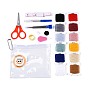 Наборы инструментов для шитья своими руками, включая поток, ножницы, правитель, Ручные вспарыватели стальных швов, простой автоматический нитевдеватель, иглы, , пластиковый пакет