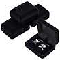 Velvet Cufflink Gift Storage Boxes, Rectangle