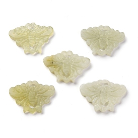 Natural Xiuyan Jade Carved Pendants, Insects Charms