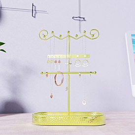 Iron Earrings Storage Rack, Necklaces Display Holder, Jewelry Storage Stands