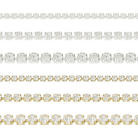 6m 6 стиль латунные цепочки со стразами, хрустальные стразы чашки