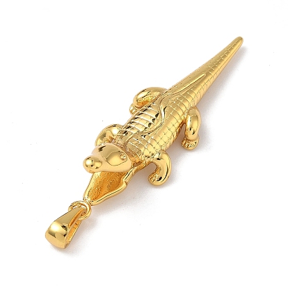 304 из нержавеющей стали большие кулоны, подвески из кожи аллигатора