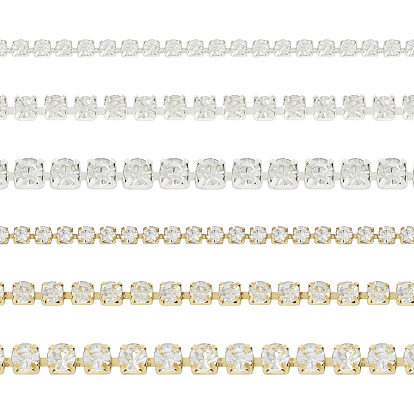 6m 6 стиль латунные цепочки со стразами, хрустальные стразы чашки