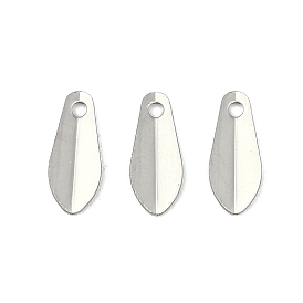 201 Stainless Steel Charms, Teardrop Charm