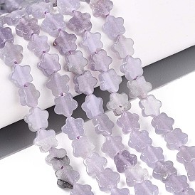 Нити бусин из натурального лавандового аметиста, звезда
