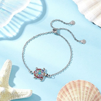 Ссылка & шарм браслеты, с соединительными звеньями из сплава, 304 цепочками из нержавеющей стали, латунными бусинами, 304 открытыми соединительными кольцами из нержавеющей стали, 316 не тускнеющими подвесками из хирургической нержавеющей стали