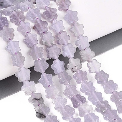 Нити бусин из натурального лавандового аметиста, звезда
