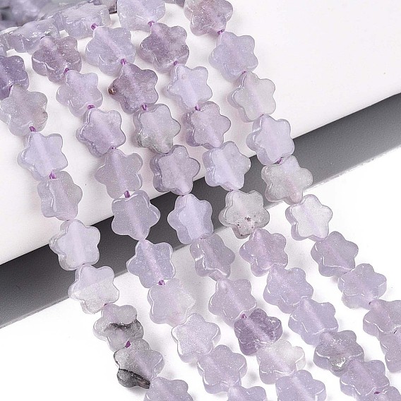 Нити бусин из натурального лавандового аметиста, звезда