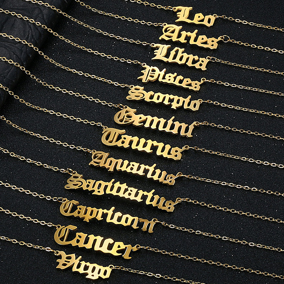 304 браслеты на ногу из нержавеющей стали с цепочкой в виде слова «созвездие» для женщин, золотые